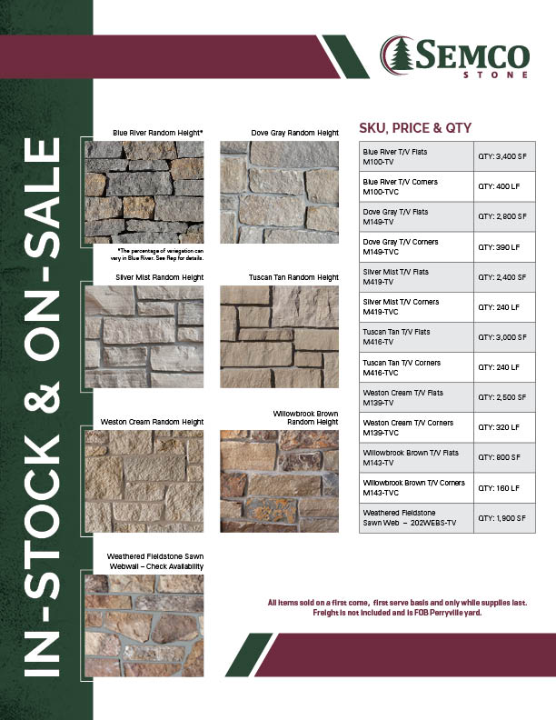 instock and on sale